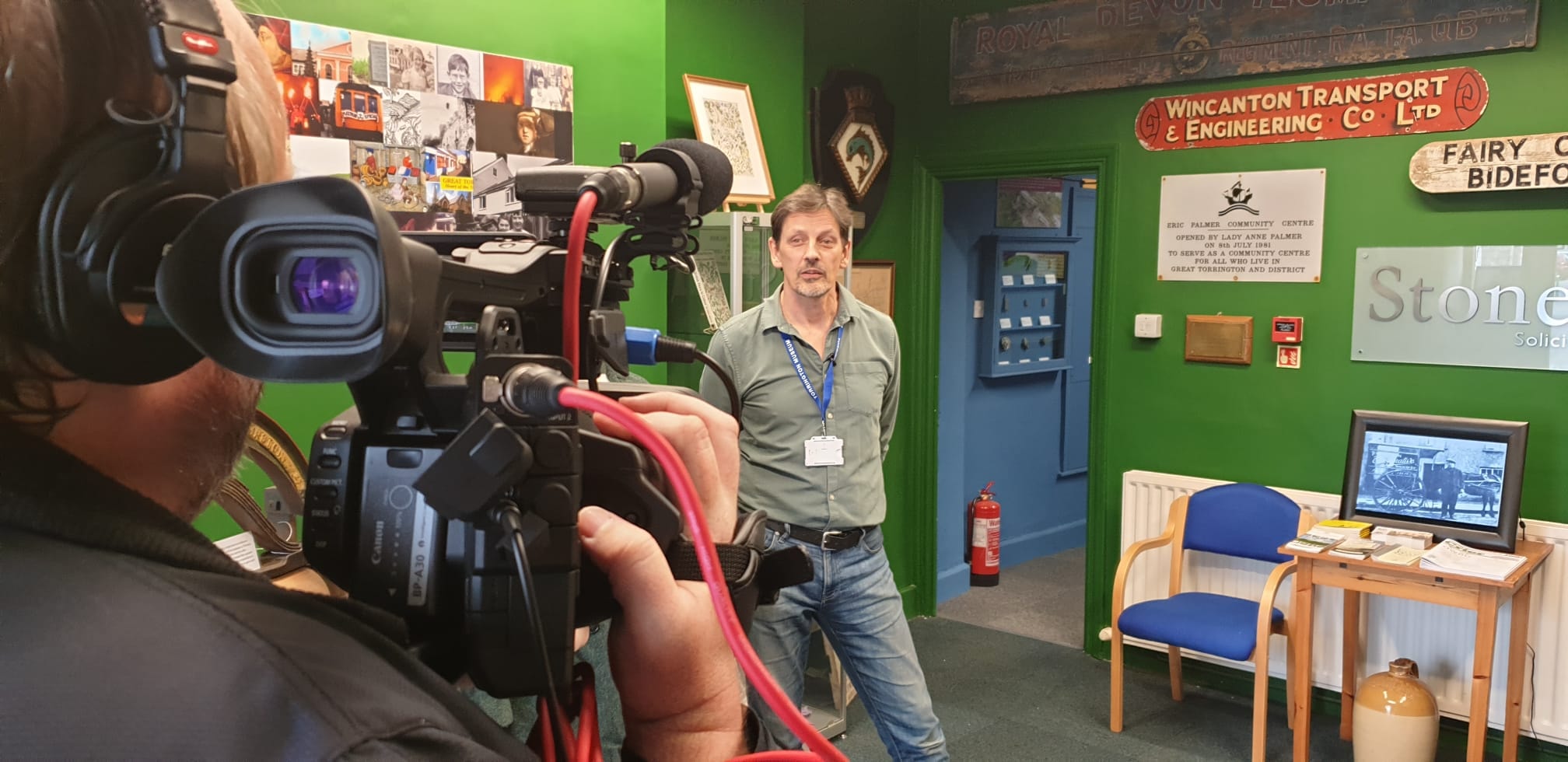 Michael Collins filming in Torrington, Devon - (C) Rebel Boy Media UK Limited 2021. All Rights Reserved